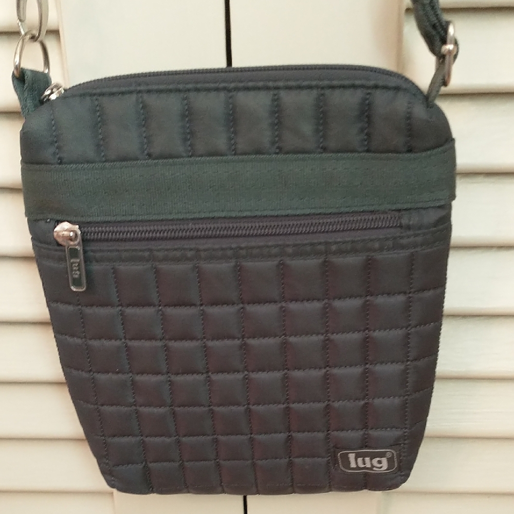 Lug Skipper Shoulder Pouch In Fog Gray Crossbody Bag